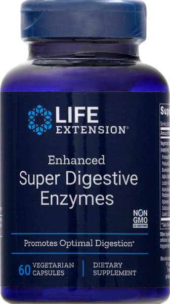 Life Extension Super Digestive Enzymes, Enhanced, Vegetarian Capsules