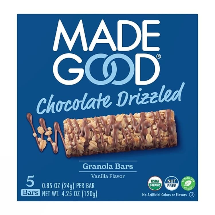 Madegood Vanilla Chocolate Drizzled Granola Bars