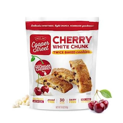 Cooper Street Cherry White Chunk Twice Baked Cookies