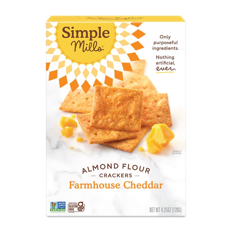 Simple Mills Farmhouse Cheddar Almond Flour Crackers