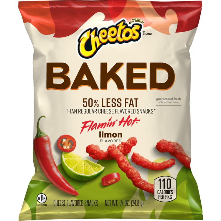 Cheetos Baked Flamin' Hot Limon Flavored Cheese Snacks