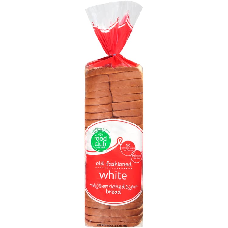 Food Club Old Fashioned White Enriched Bread
