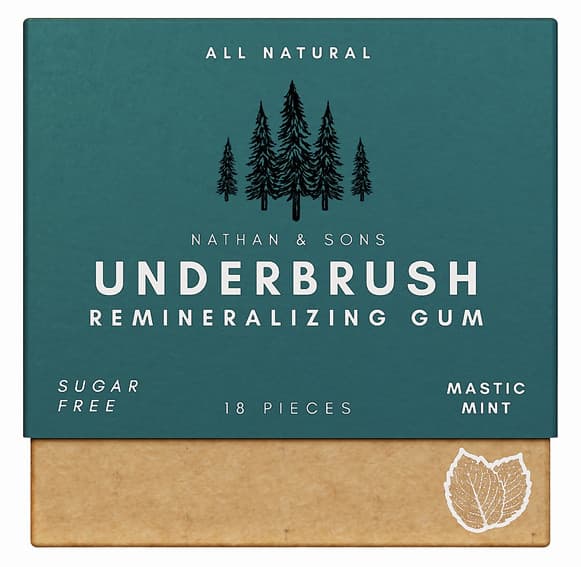 Nathan & Sons Underbrush Remineralizing Gum Mastic Mint
