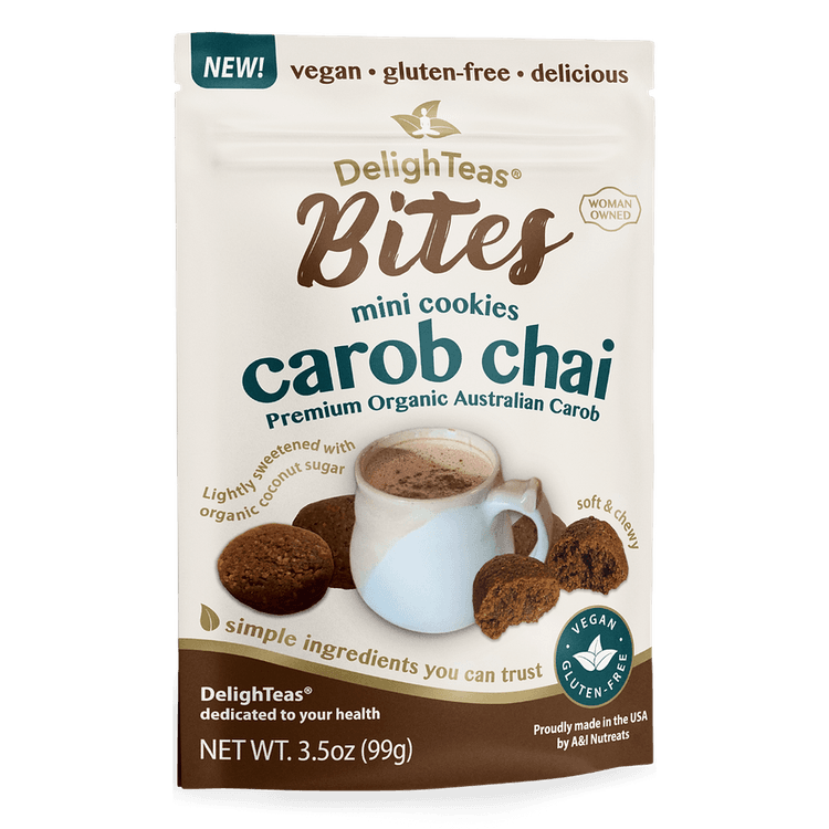 Delighteas Bites Carob Chai Mini Cookies