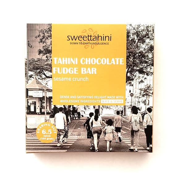 Sweettahini Tahini Chocolate Fudge Bar Sesame Crunch