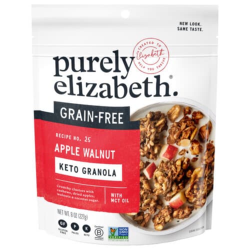 Purely Elizabeth Keto Granola Clusters Grain-Free Apple Walnut + Mct Oil