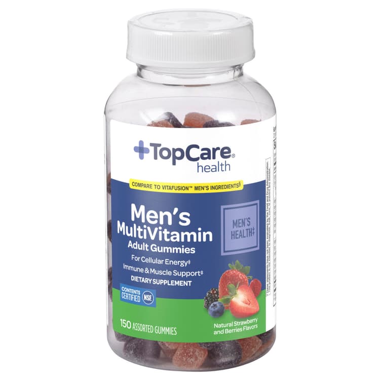 Topcare Multivitamin, Men'S, Gummies, Mixed Berry Flavors