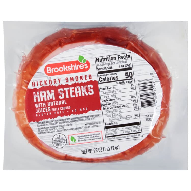 Brookshire'S Hickory Smoked Ham Steaks