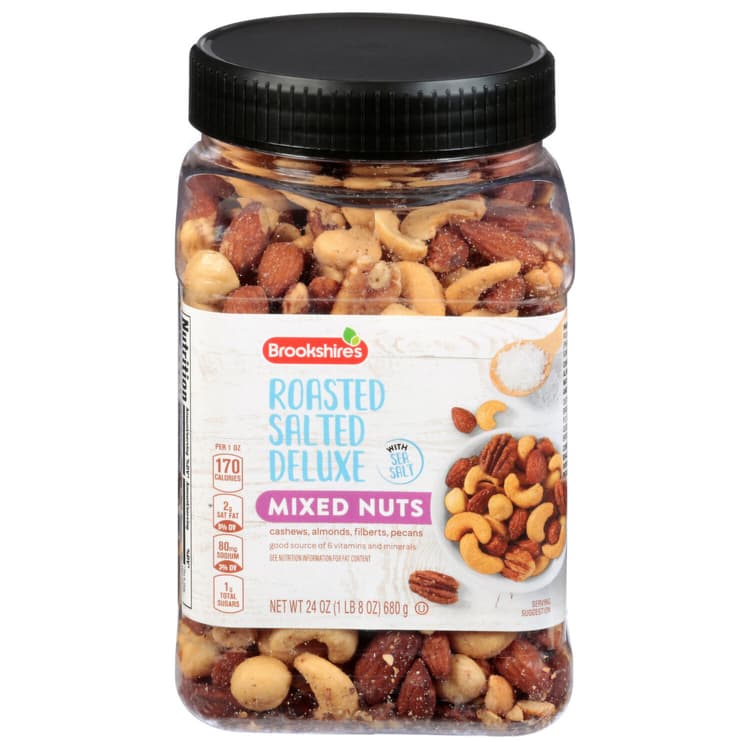 Brookshire'S Mixed Nuts With Sea Salt, Roasted Salted Deluxe