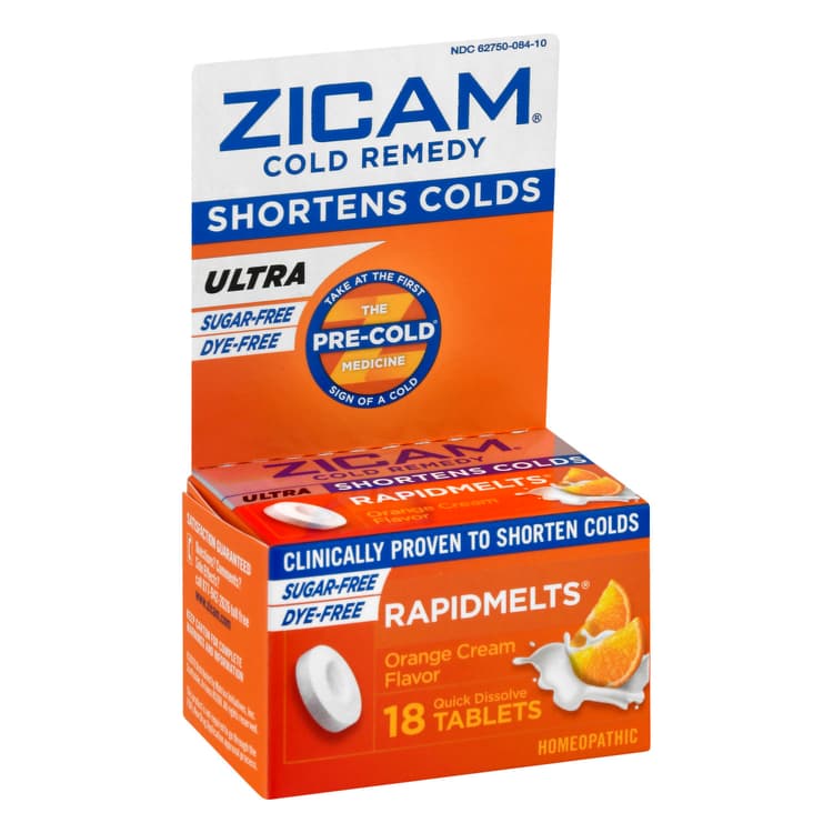 Zicam Cold Remedy, Orange Cream, Ultra, Quick Dissolve