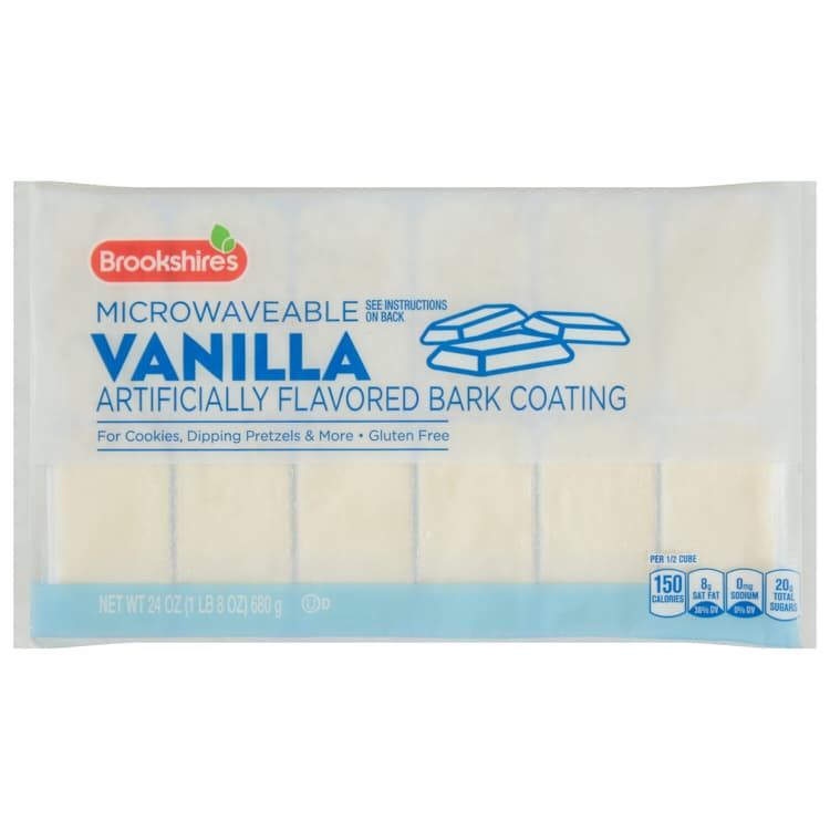 Brookshire'S Bark Coating, Vanilla, Microwaveable
