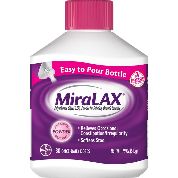 Miralax Laxative, Osmotic, Unflavored, Powder