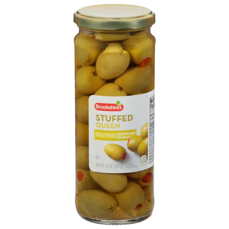 Brookshire'S Olives With Minced Pimiento, Queen, Stuffed