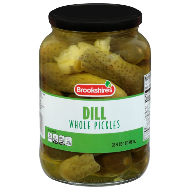 Brookshire'S Pickles, Dill, Whole
