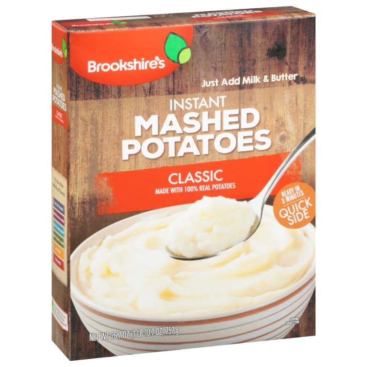 Brookshire'S, Mashed Potatoes, Instant, Classic