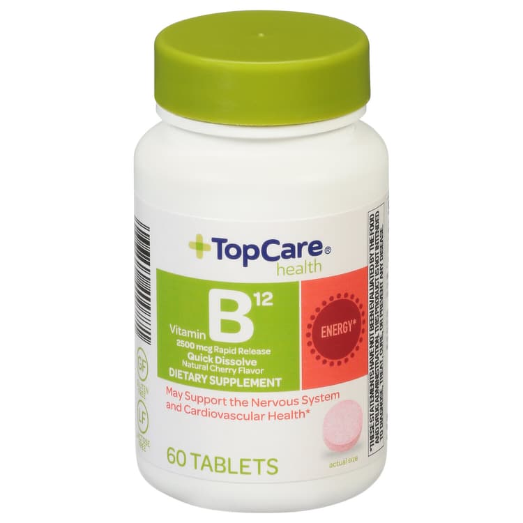 Topcare, Health - Vitamin B12, 2500 Mcg, Natural Cherry Flavor