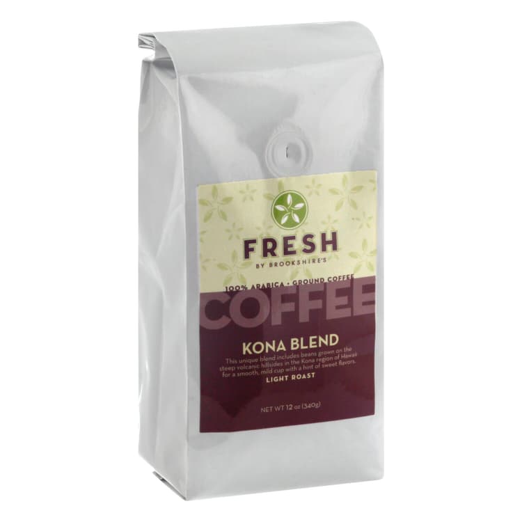 Brookshire'S Coffee, 100% Arabica, Ground, Light Roast, Kona Blend
