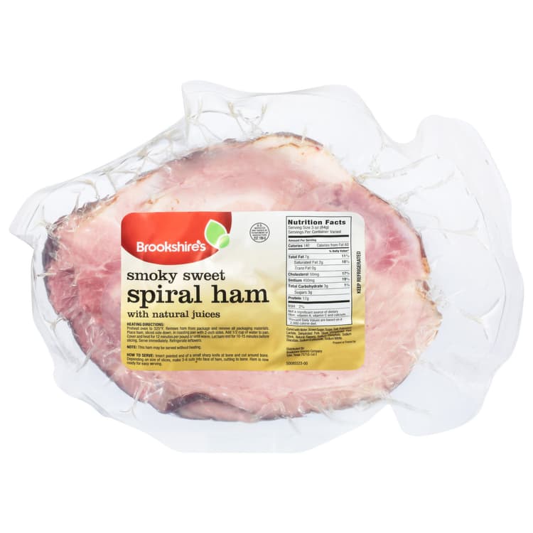 Brookshire'S Smoky Sweet Spiral Sliced Ham