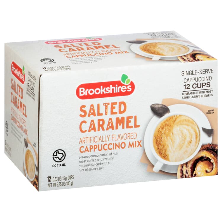 Brookshire'S Cappuccino Mix, Salted Caramel, Single Serve
