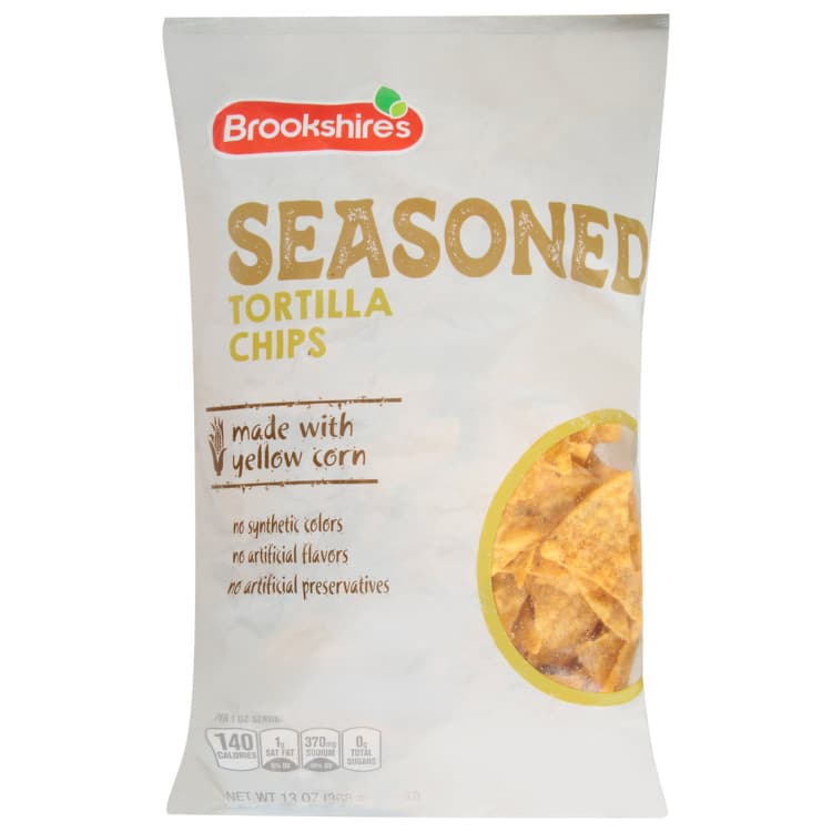 Brookshire'S Tortilla Chips, Seasoned