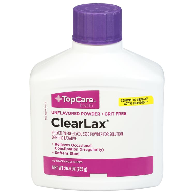 Topcare Clearlax, Powder, Unflavored