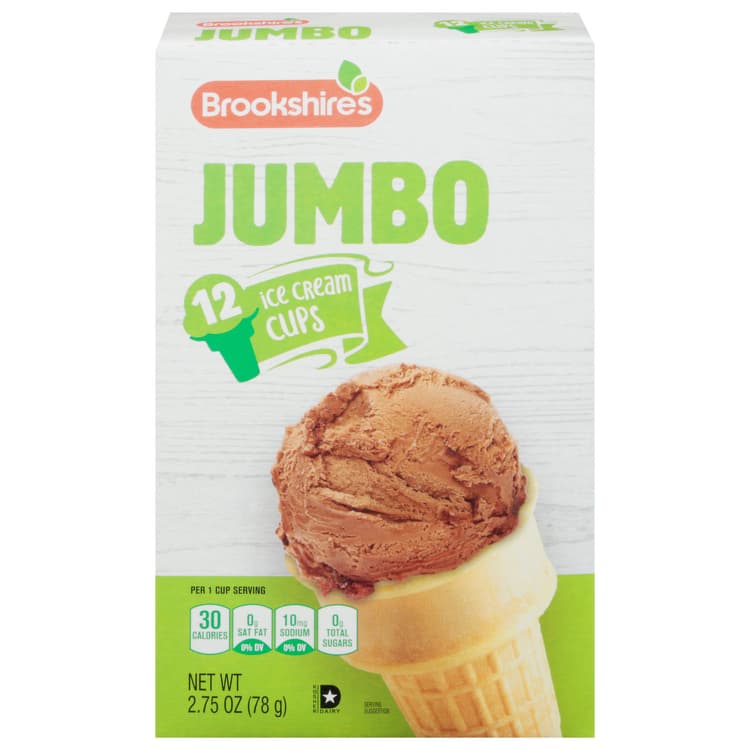 Brookshire'S Ice Cream Cups, Jumbo