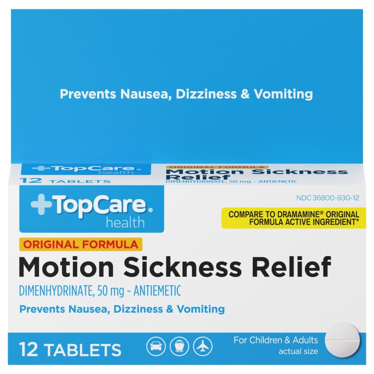 Topcare Motion Sickness Relief, Original Formula