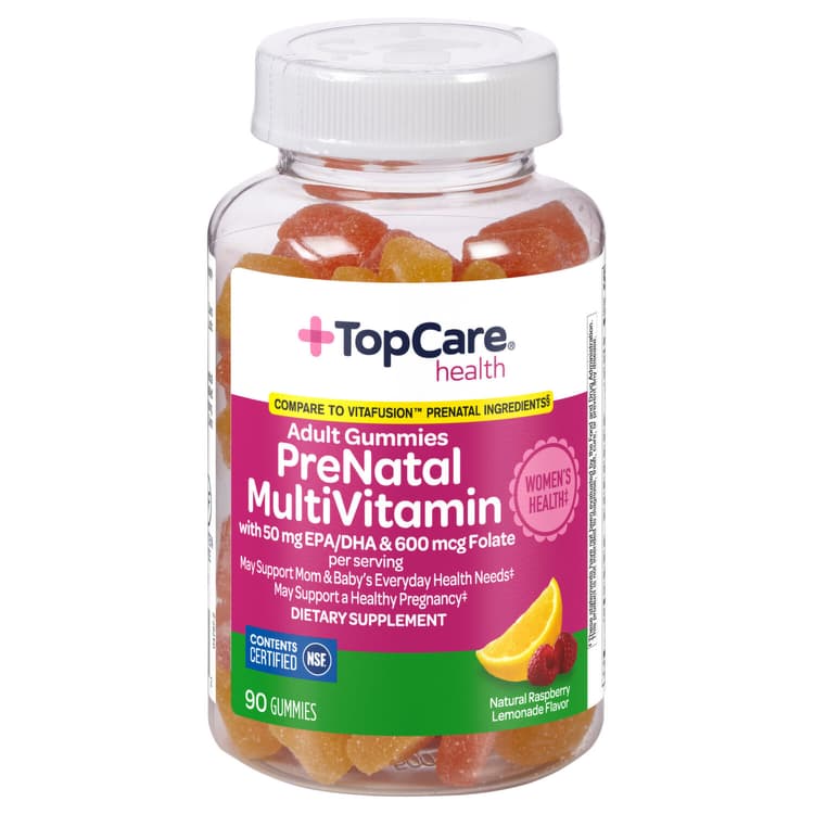 Topcare Multivitamin, Prenatal, Gummies, Raspberry & Lemonade Flavors, Adult