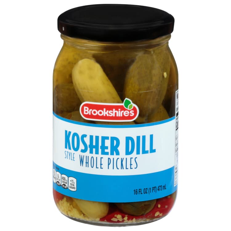 Brookshire'S Pickles, Kosher Dill Style, Whole
