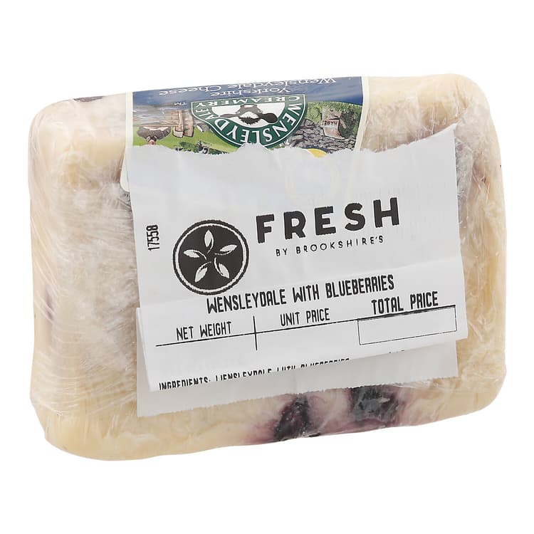 Fresh Wensleydale Cheese With Blueberries