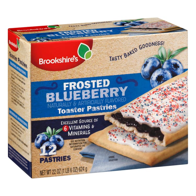 Brookshire'S Toaster Pastries, Frosted Blueberry