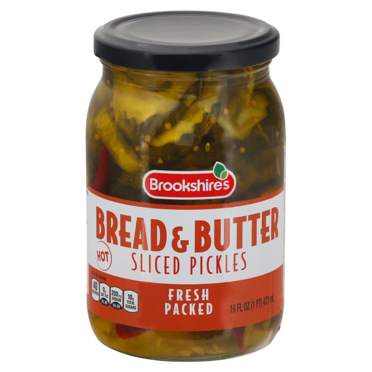 Brookshire'S Fresh Packed Hot Bread & Butter Sliced Pickles