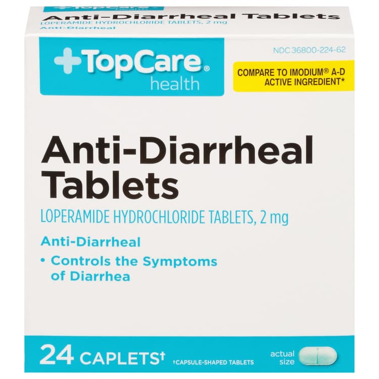 Topcare Anti-Diarrheal, Caplets