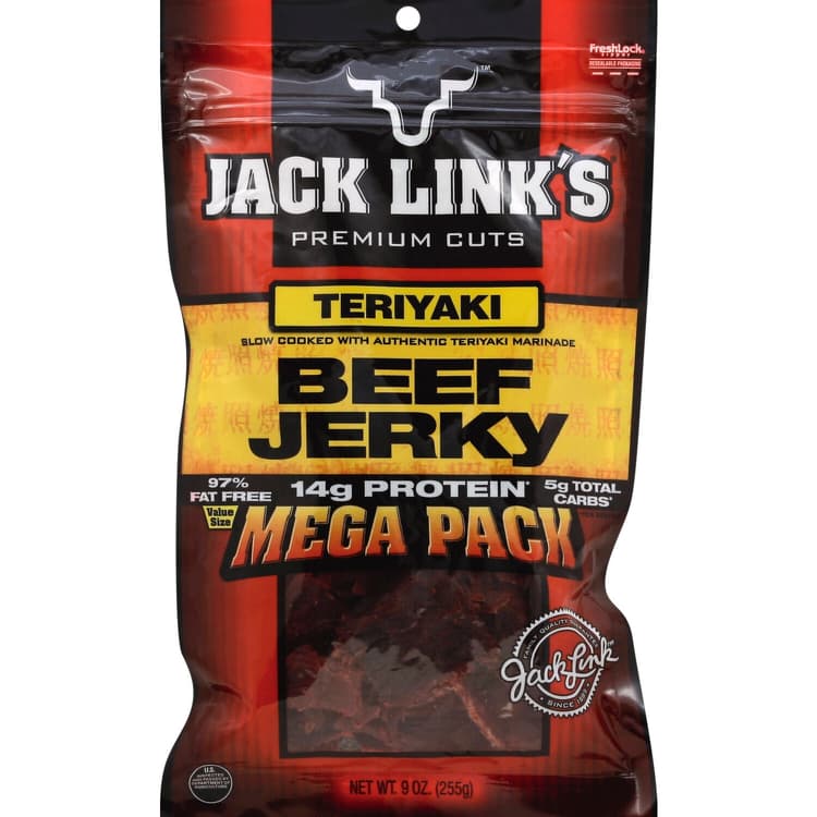 Jack Link'S Beef Jerky, Teriyaki, Mega Pack, Value Size