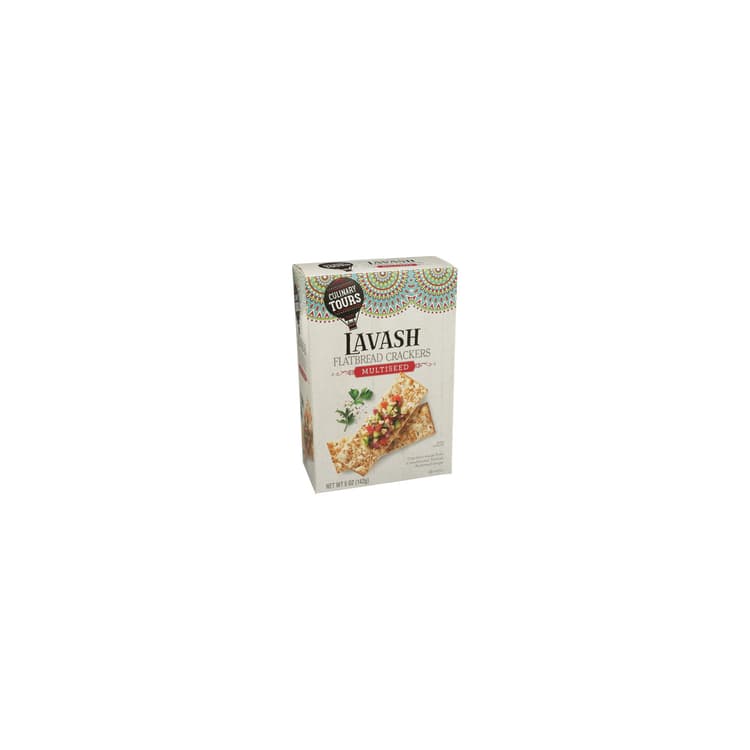 Culinary Tours Lavash Flatbread Crackers Multiseed