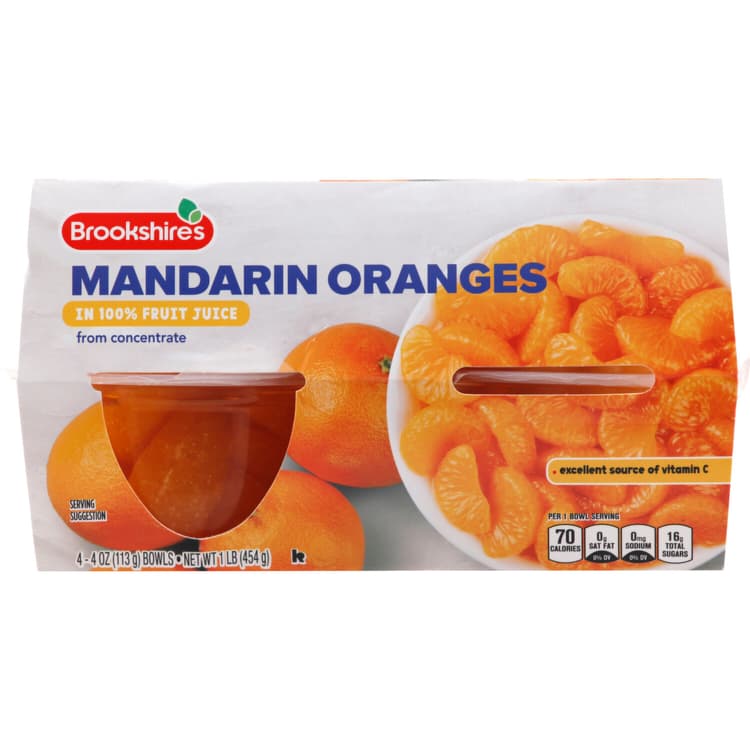 Brookshire'S Mandarin Oranges Fruit Bowls