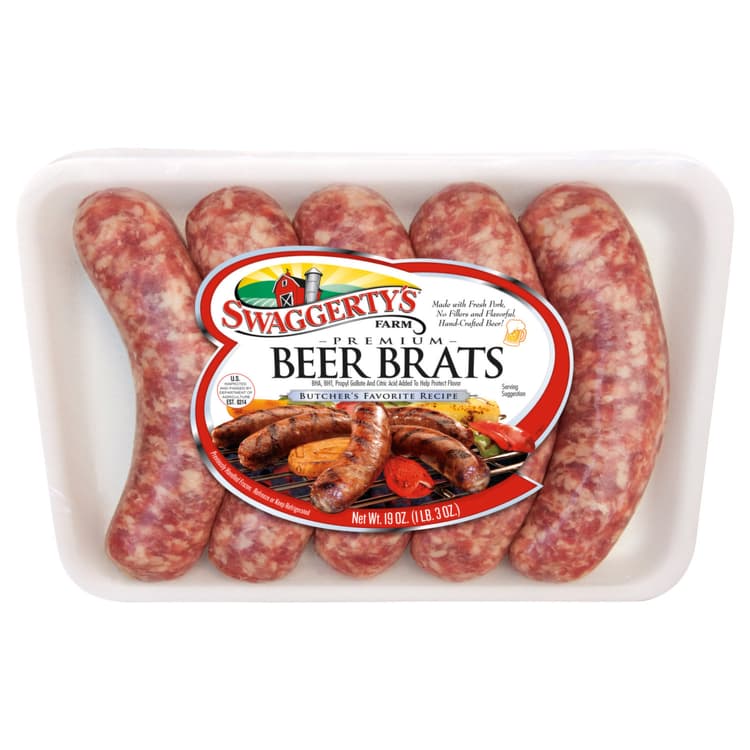 Swaggerty'S Farm Beer Brats, Premium