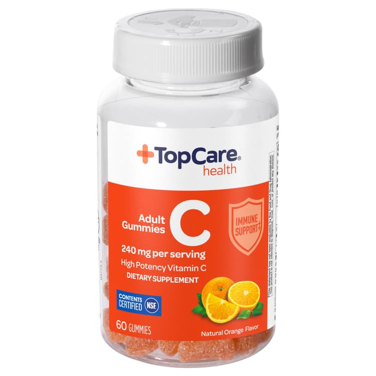 Topcare Vitamin C, Adult, Gummies, Orange Flavor