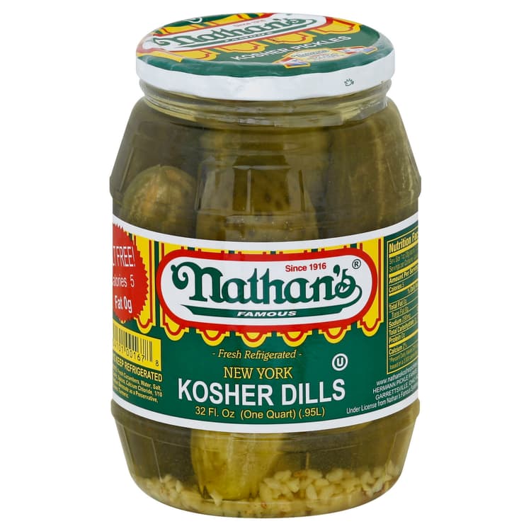 Nathans Pickles, Kosher Dills, New York