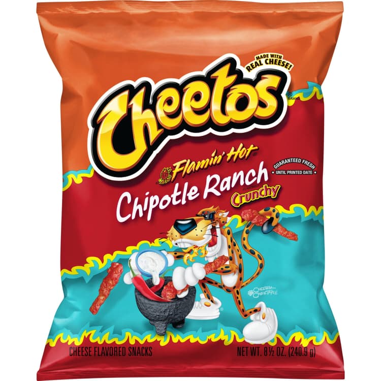 Cheetos Flamin' Hot Chipotle Ranch Crunchy Cheese Flavored Snacks