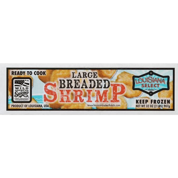 Louisiana Select Foods Shrimp, Breaded, Large