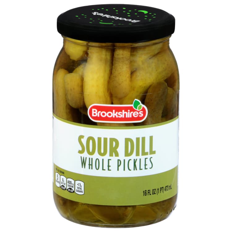 Brookshire'S Pickles, Sour Dill, Whole