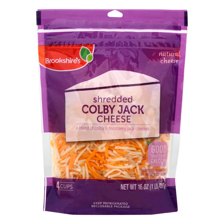 Brookshire'S Cheese, Colby Jack, Shredded