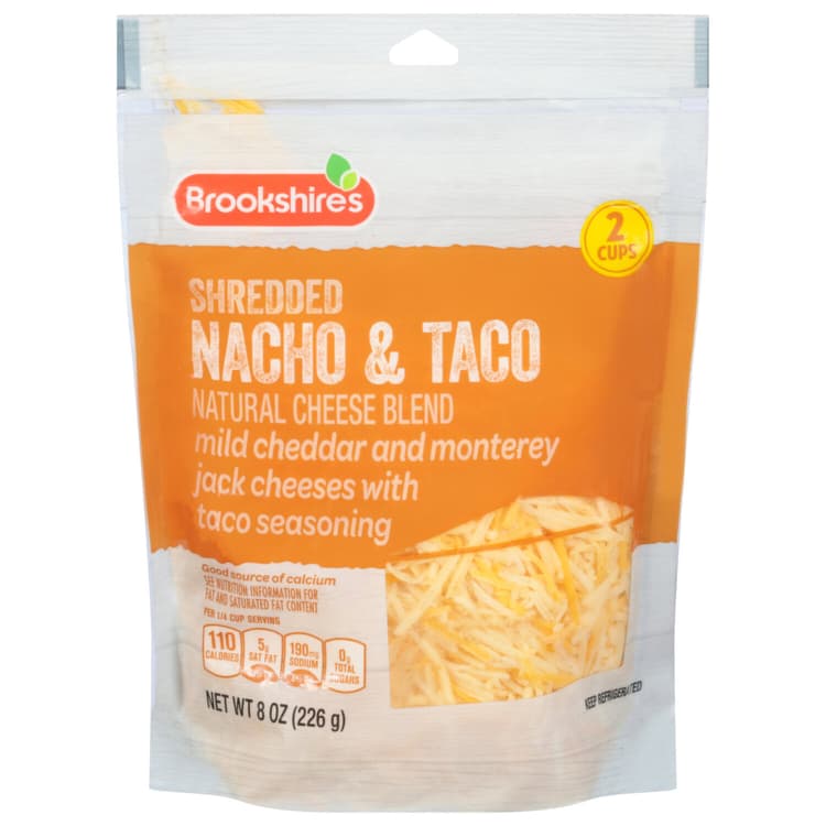 Brookshire'S Shredded Cheese Blend, Nacho & Taco