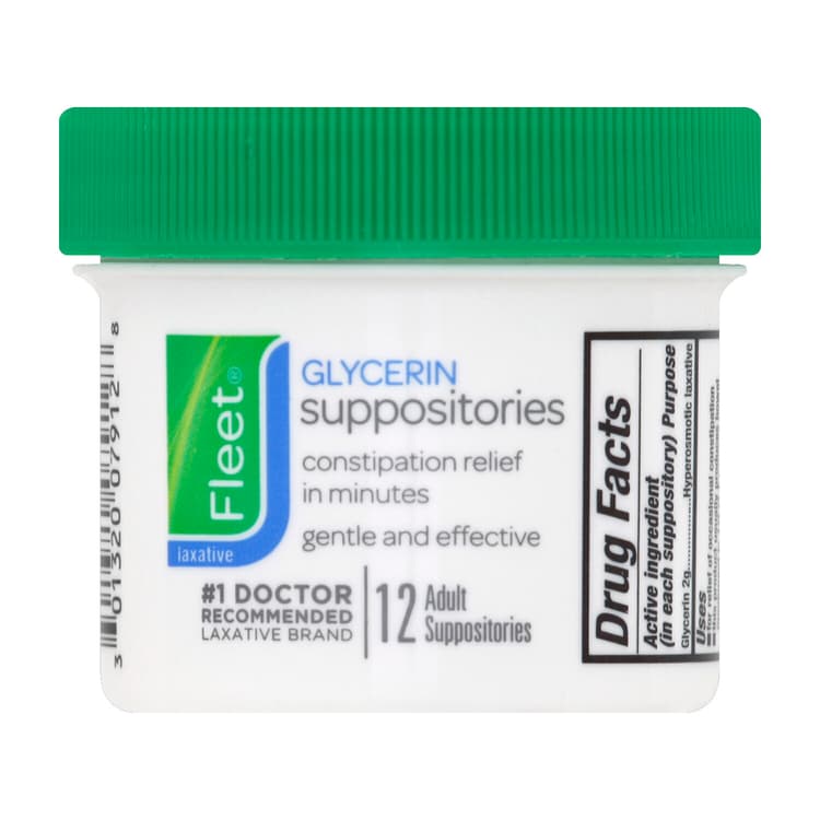 Fleet Glycerin Suppositories, Adult