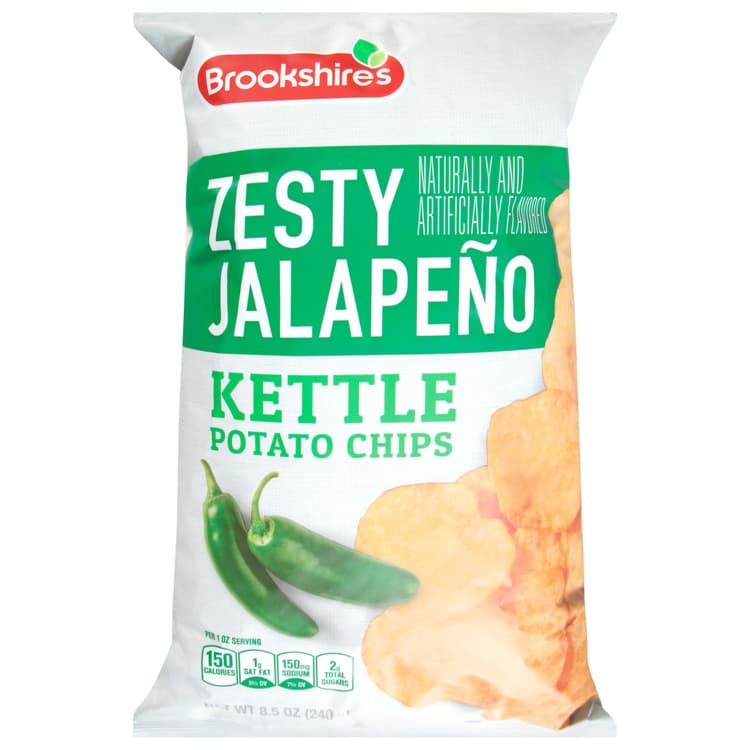 Brookshire'S Potato Chips, Zesty Jalapeno, Kettle