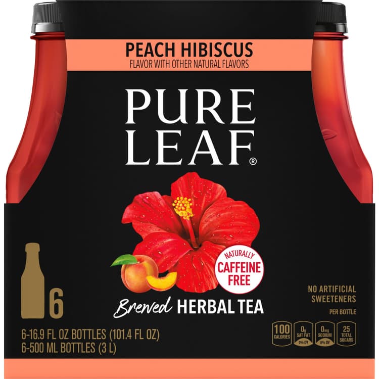 Pure Leaf Tea Brewed Herbal Peach Hibiscus