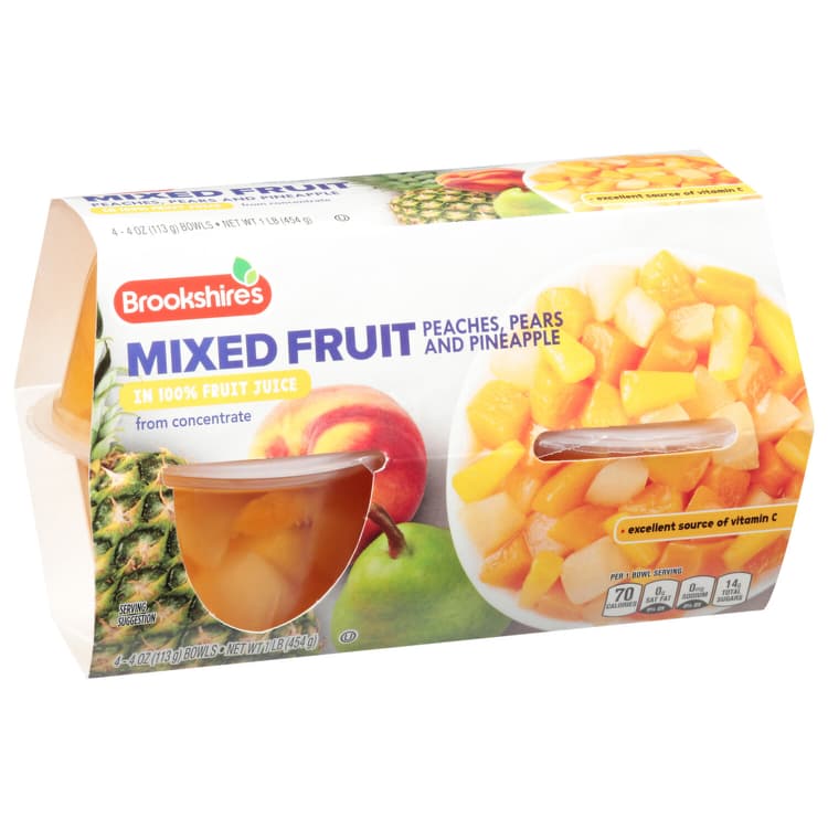Brookshire'S Mixed Fruit, In 100% Fruit Juice