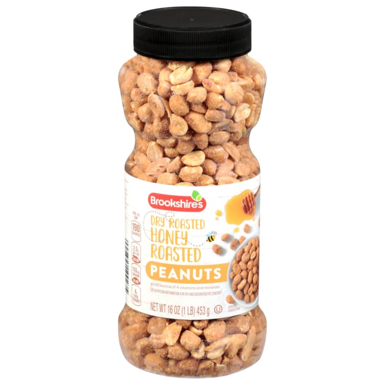 Brookshire'S Peanuts, Dry Roasted, Honey Roasted