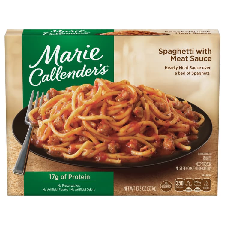 Marie Callender'S Meal, Spaghetti With Meat Sauce
